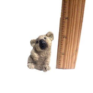 Stone Critters Koala Refrigerator Magnet 1990's Tan 2 1/4" High Excellent!